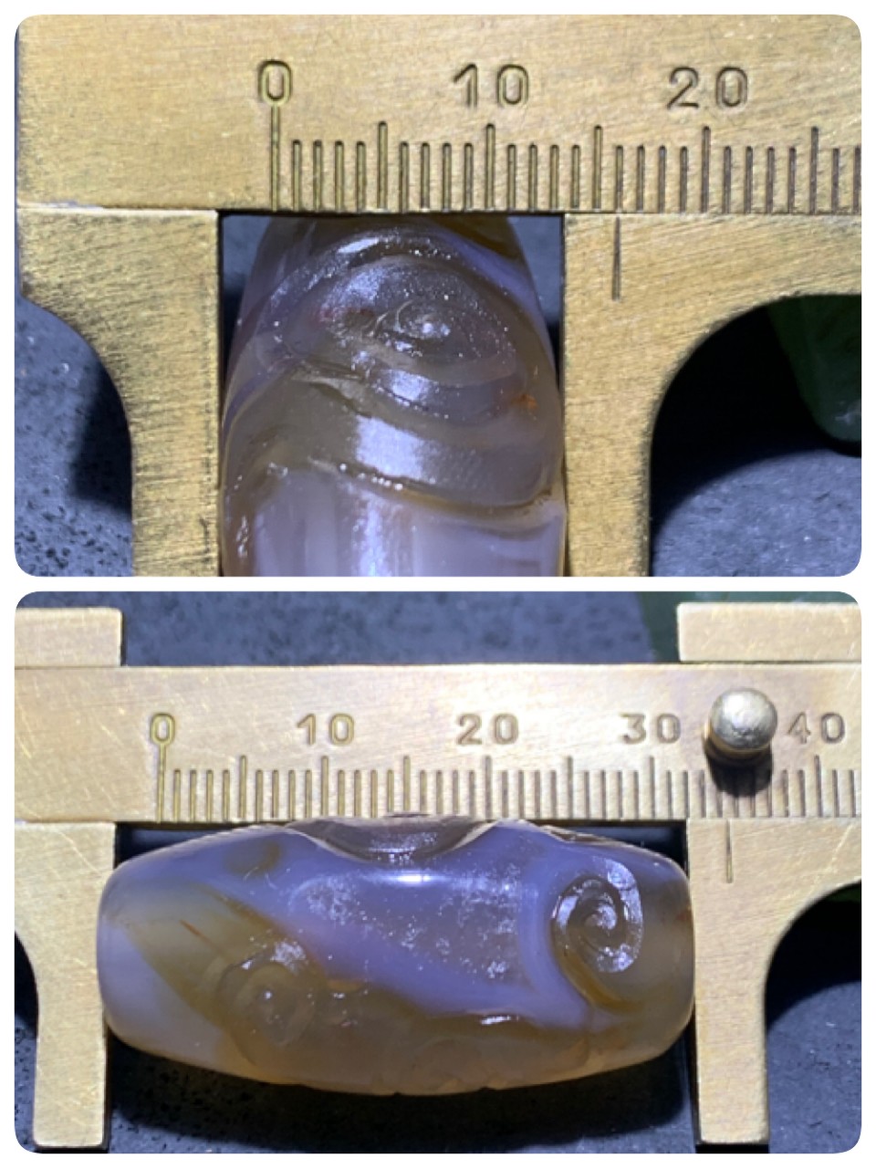 精美亚光高玉化冰飘巴西玛瑙手工俏色祥云桶珠一个！