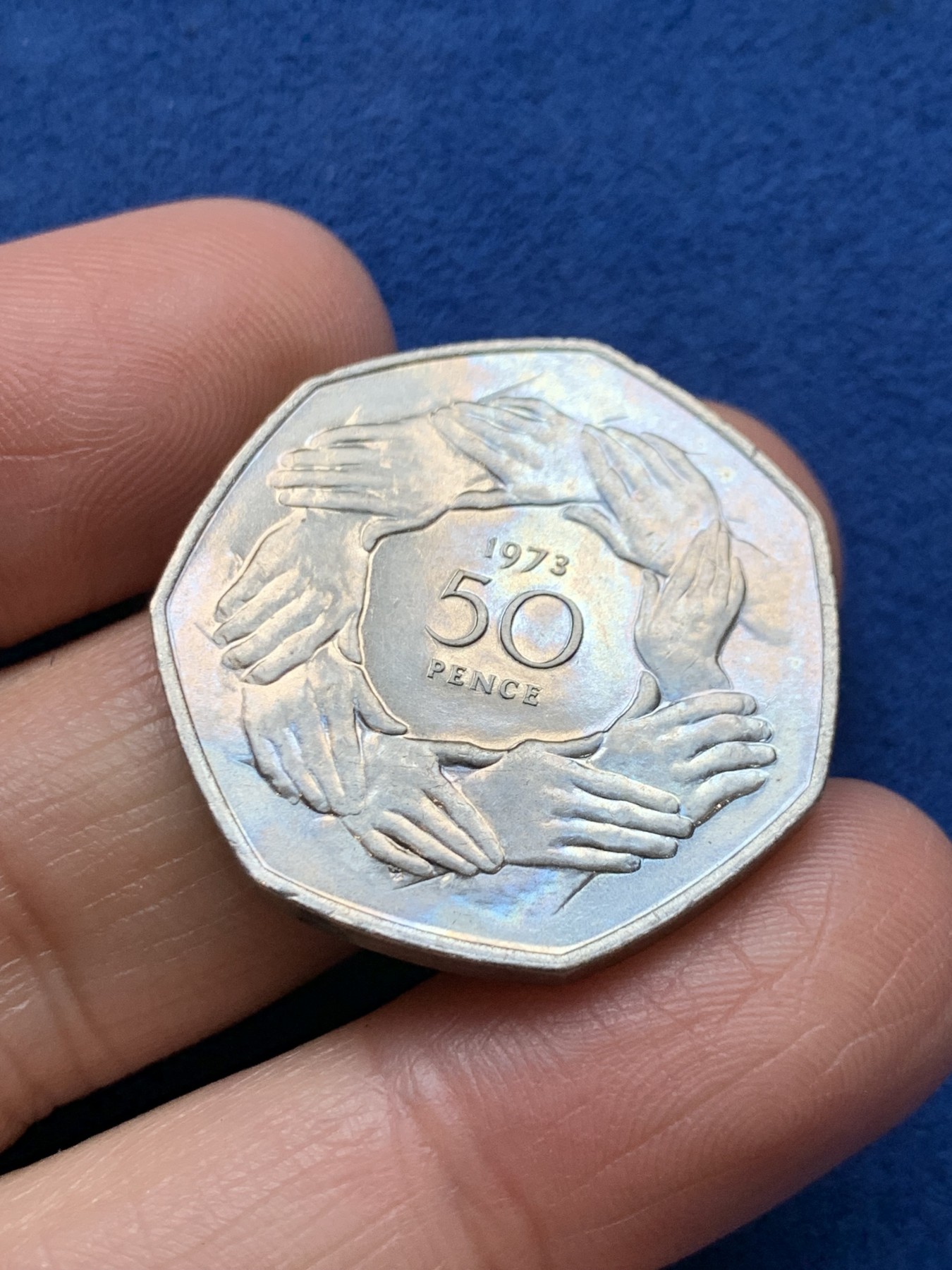 《竞宝斋》第242场-周日，周一 新年开场 (全场包邮) 两枚一组 1973年英国入欧精制普制 盒装