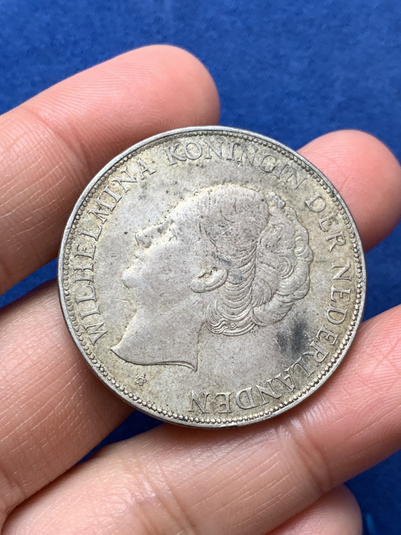 《竞宝斋》第242场-周日，周一 新年开场 (全场包邮) 荷兰1930年威廉明娜2.5盾大银币