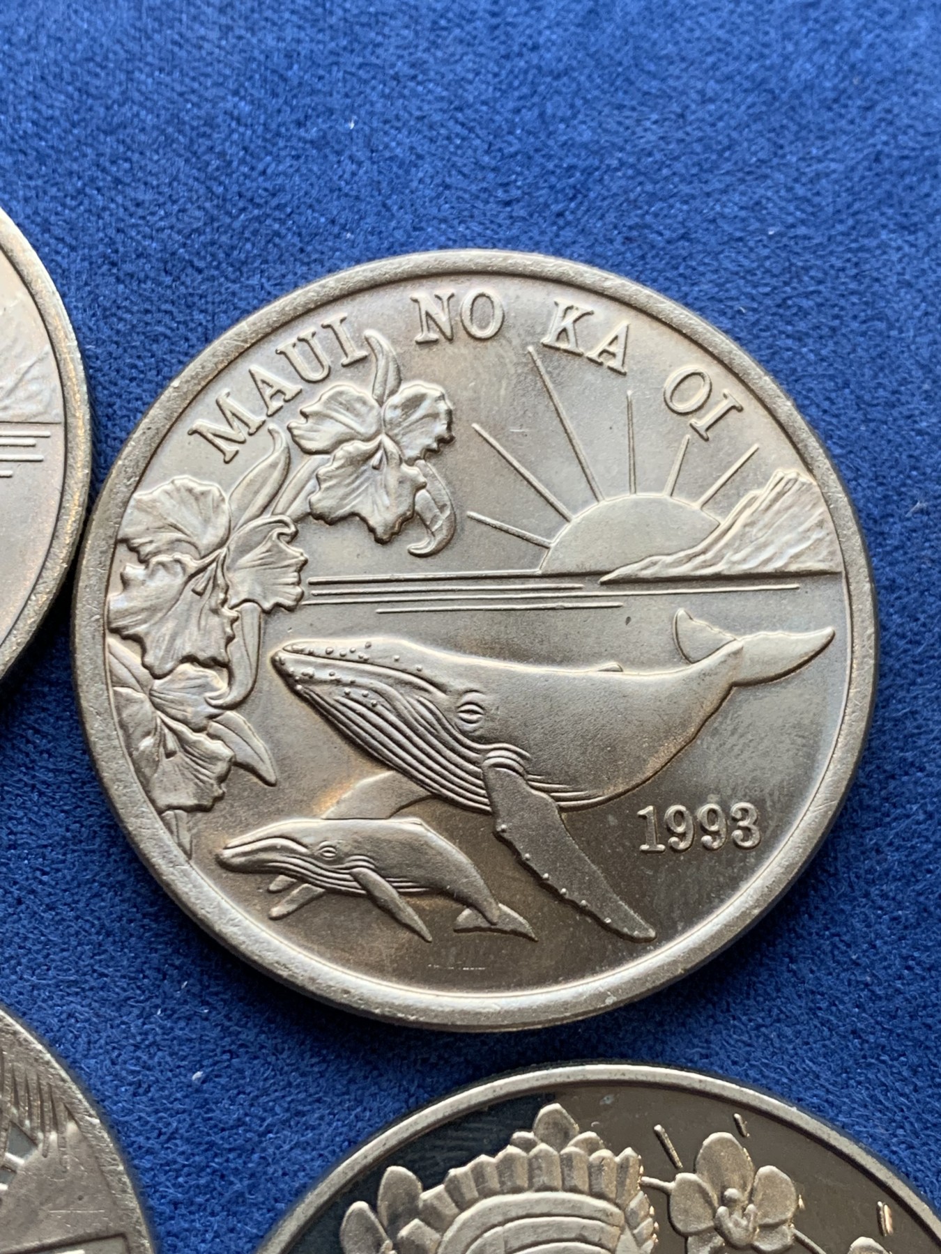 《竞宝斋》第242场-周日，周一 新年开场 (全场包邮) 4枚一组 美国夏威夷州贸易币