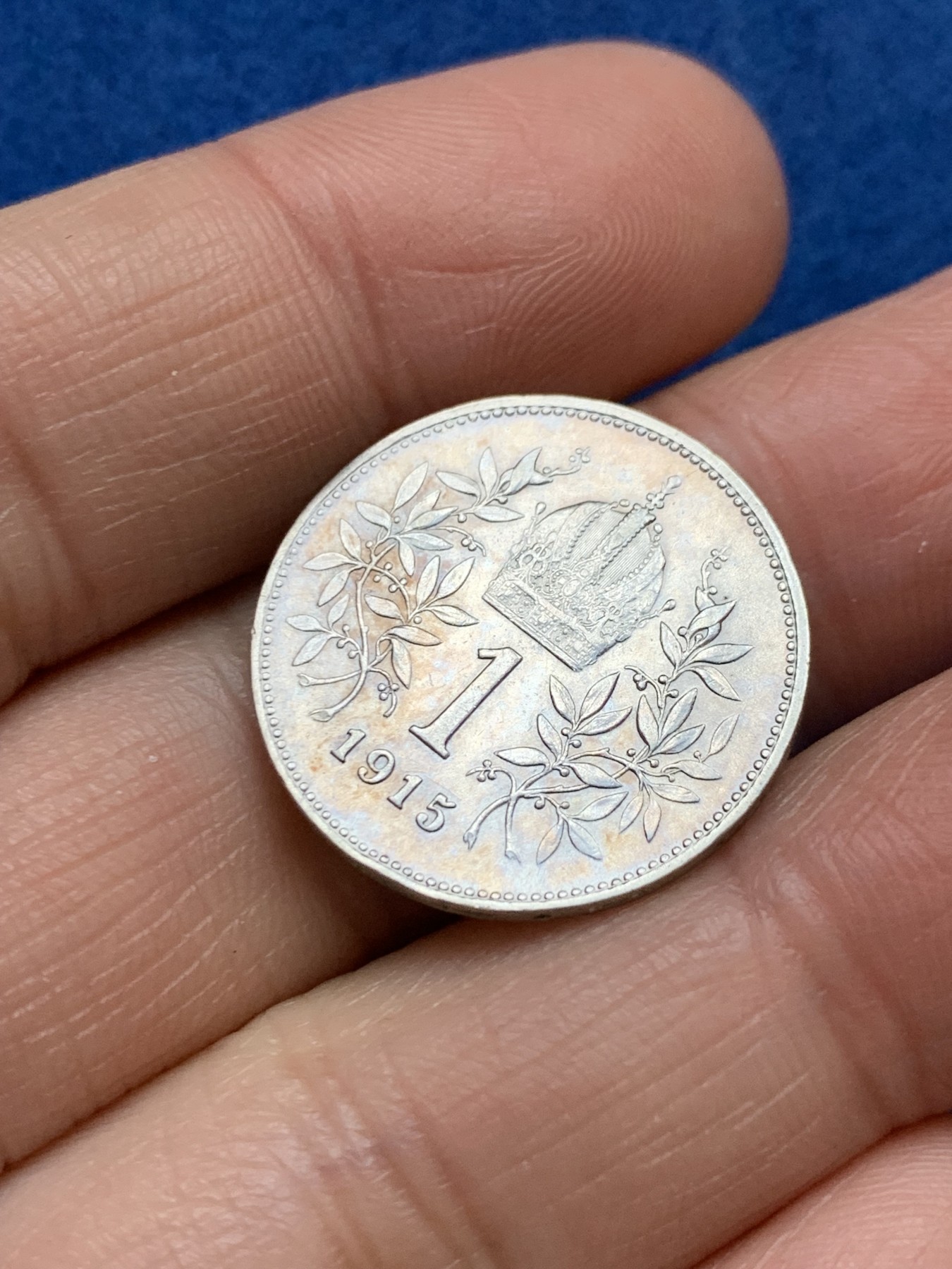 《竞宝斋》第242场-周日，周一 新年开场 (全场包邮) 1915年奥匈帝国奥地利1克朗银币