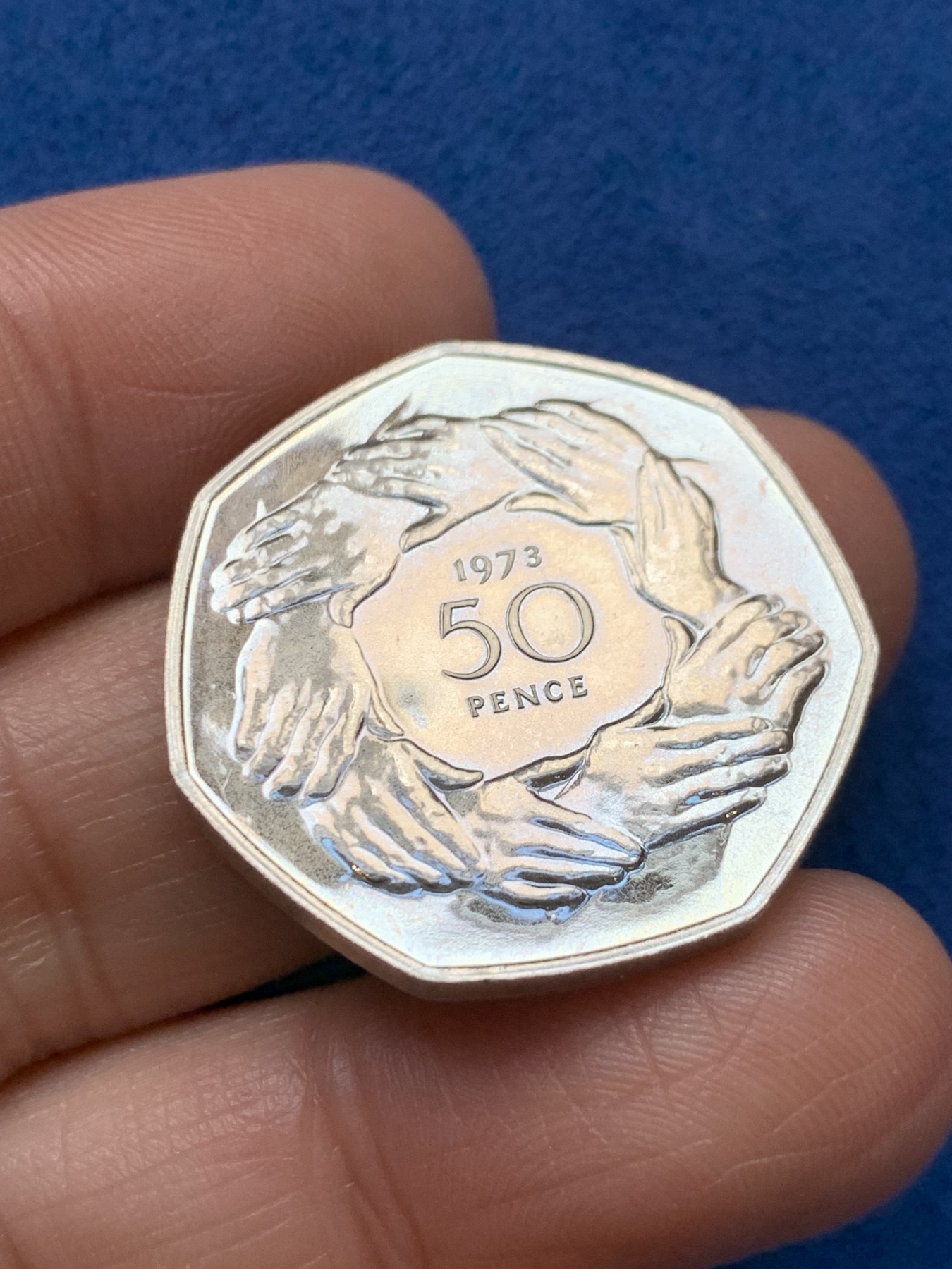 《竞宝斋》第242场-周日，周一 新年开场 (全场包邮) 两枚一组 1973年英国入欧精制普制 盒装