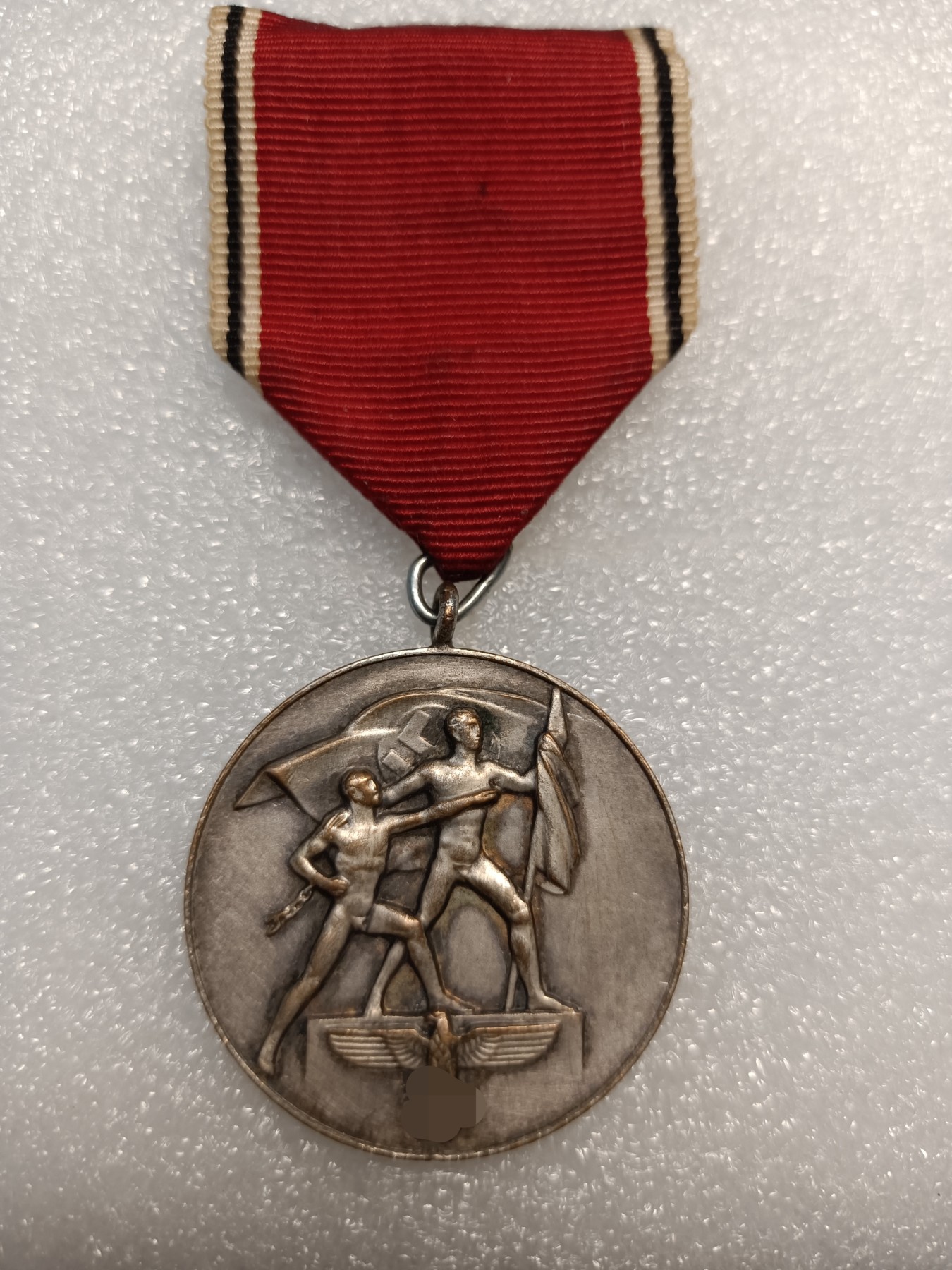 阿娜斯塔西亚军事题材拍卖第五期 Third Reich1938经典鲜花章-德奥合并纪念奖章，带铜针礼服挂