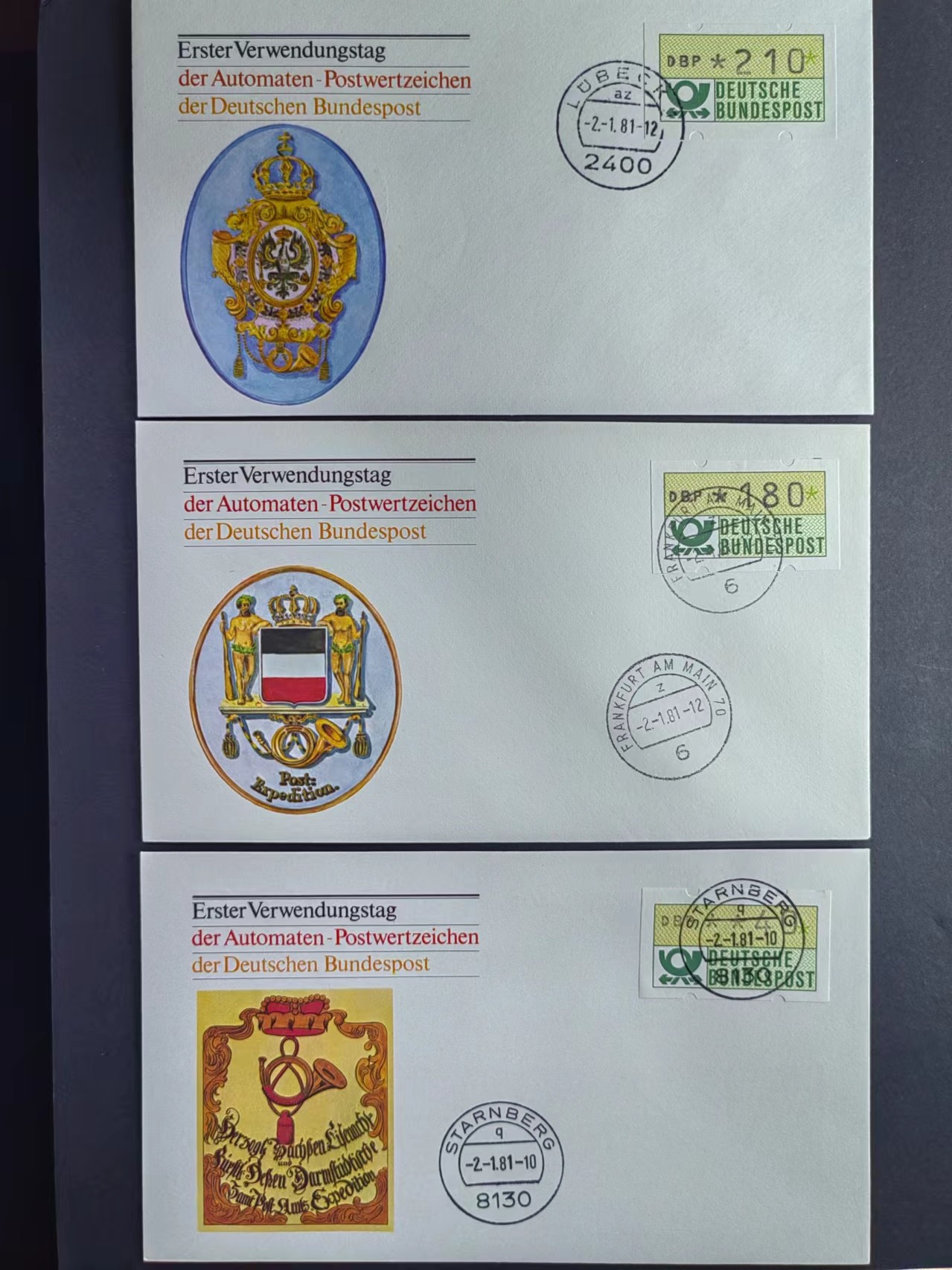 多国邮品✌（拍卖场）精品🔥专场 第五十场 德国城徽套票（14封不同的城徽+不同面值电子票）