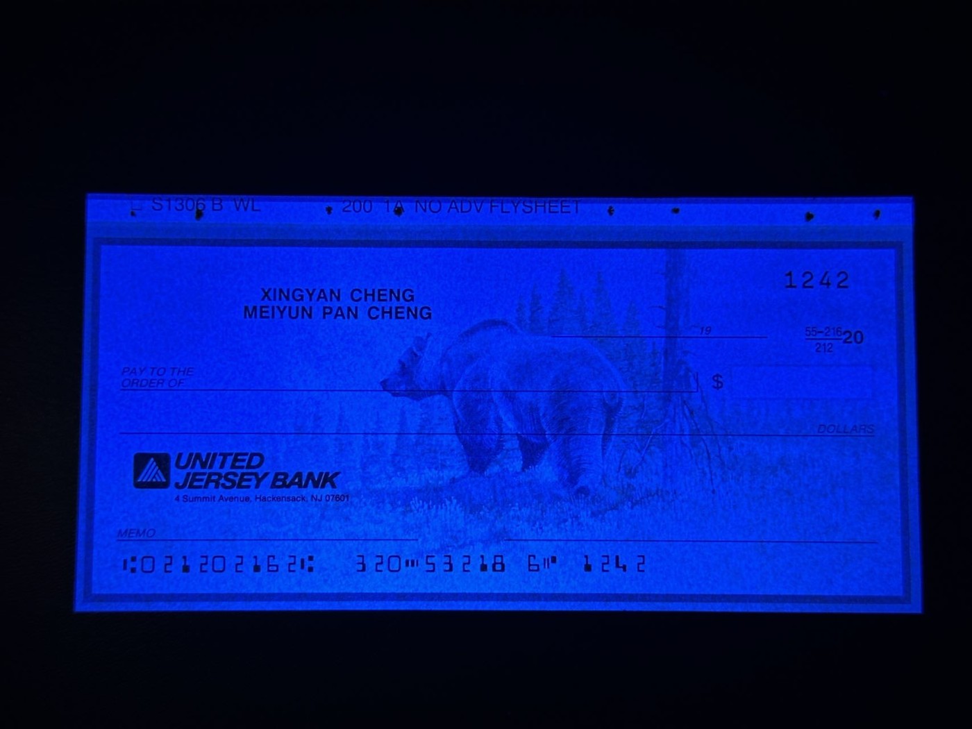 第三十六场！（本期有pmg记录仅两枚的顶级高货） 联合泽西银行支票，油画动物风格美观大气！全新未使用！