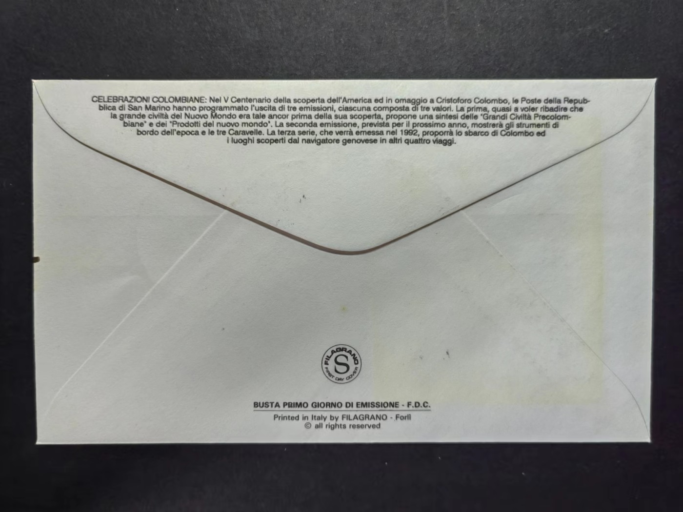 多国邮品✌（拍卖场）精品🔥专场 第五十场 意大利 哥伦比发现新大陆500周年