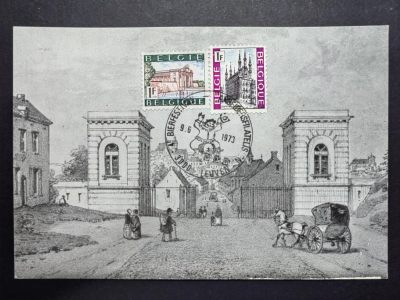 多国邮品✌（拍卖场）精品🔥专场 第五十场 - 比利时1973年 “布鲁塞尔门”在鲁汶，十八世纪