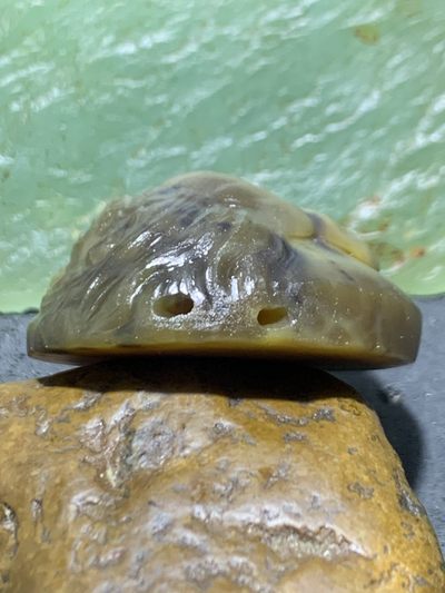 精美亚光高玉化战国红玛瑙手工雕刻雄狮吊坠（把件）一个！ 精美亚光高玉化战国红玛瑙手工雕刻雄狮吊坠（把件）一个！