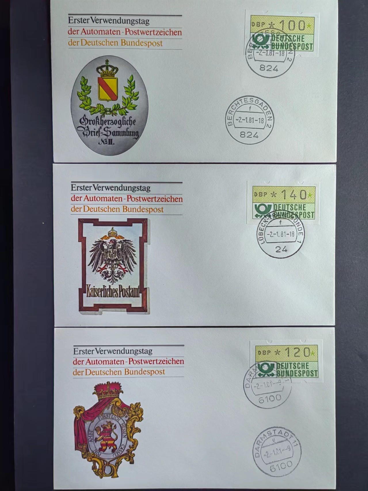 多国邮品✌（拍卖场）精品🔥专场 第五十场 德国城徽套票（14封不同的城徽+不同面值电子票）