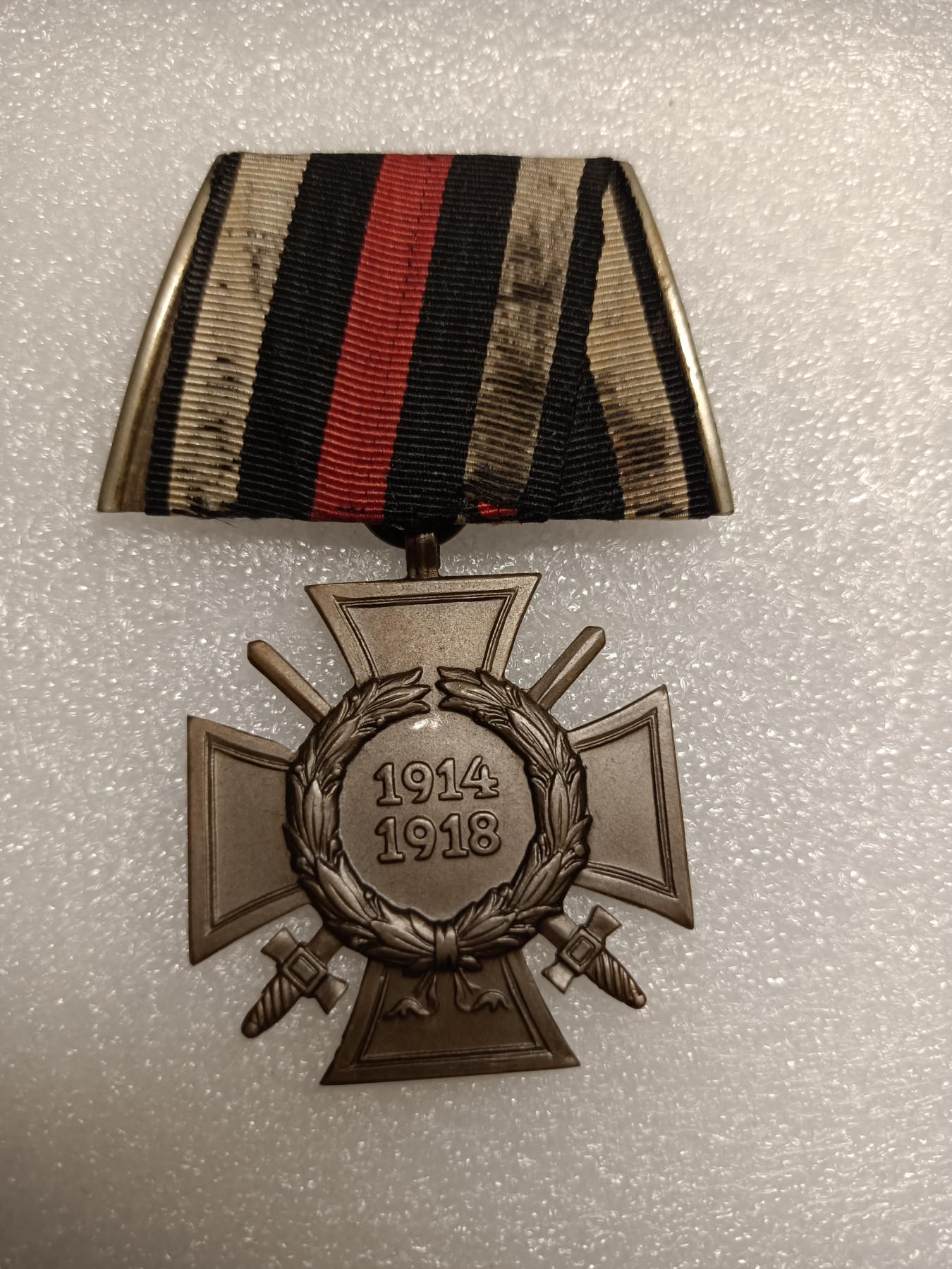 阿娜斯塔西亚军事题材拍卖第五期 魏玛军人版兴登堡奖章梯形礼服挂版背后带g12厂标