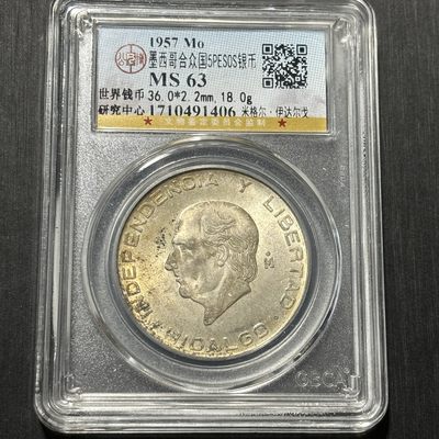 银币评级专场&全场保真包代 - 墨西哥银币一图一物、保真包代
