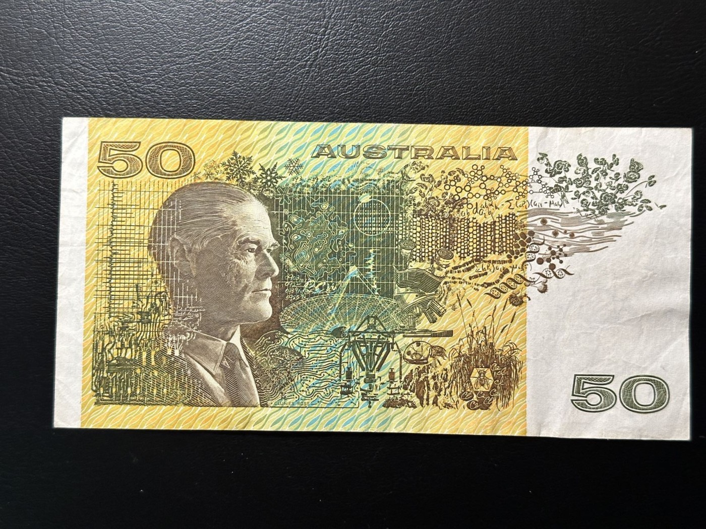 第三十六场！（本期有pmg记录仅两枚的顶级高货） 澳大利亚纸币版本50$，品相au，热门品种！纸币版本少见！