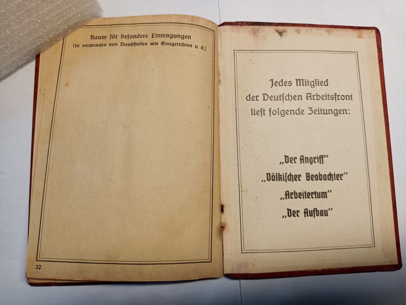 阿娜斯塔西亚军事题材拍卖第五期 Third Reich1940劳工团证，记录全面