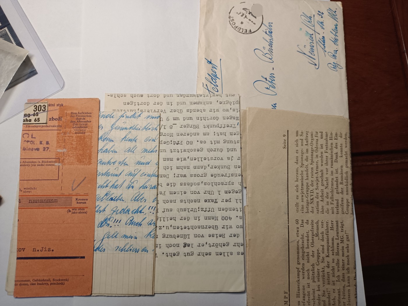 阿娜斯塔西亚军事题材拍卖第五期 Third Reich1940原品信件，带手写信，老报纸等