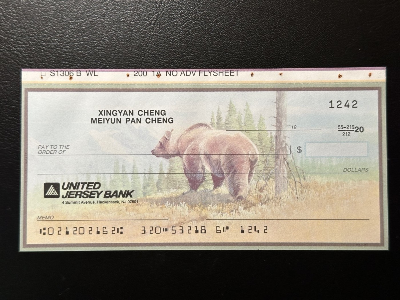 第三十六场！（本期有pmg记录仅两枚的顶级高货） 联合泽西银行支票，油画动物风格美观大气！全新未使用！