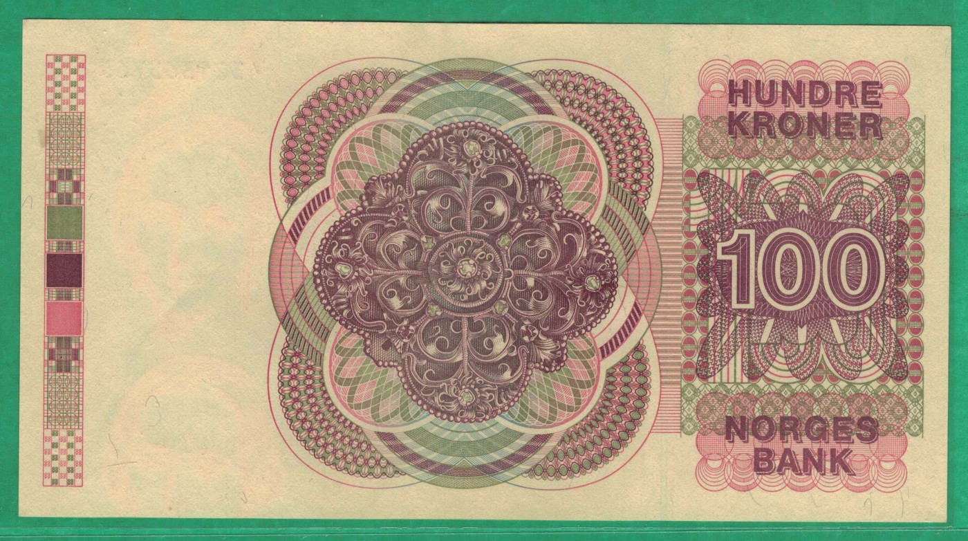 挪威1994年100克朗 欧洲纸币 实物图 UNC
