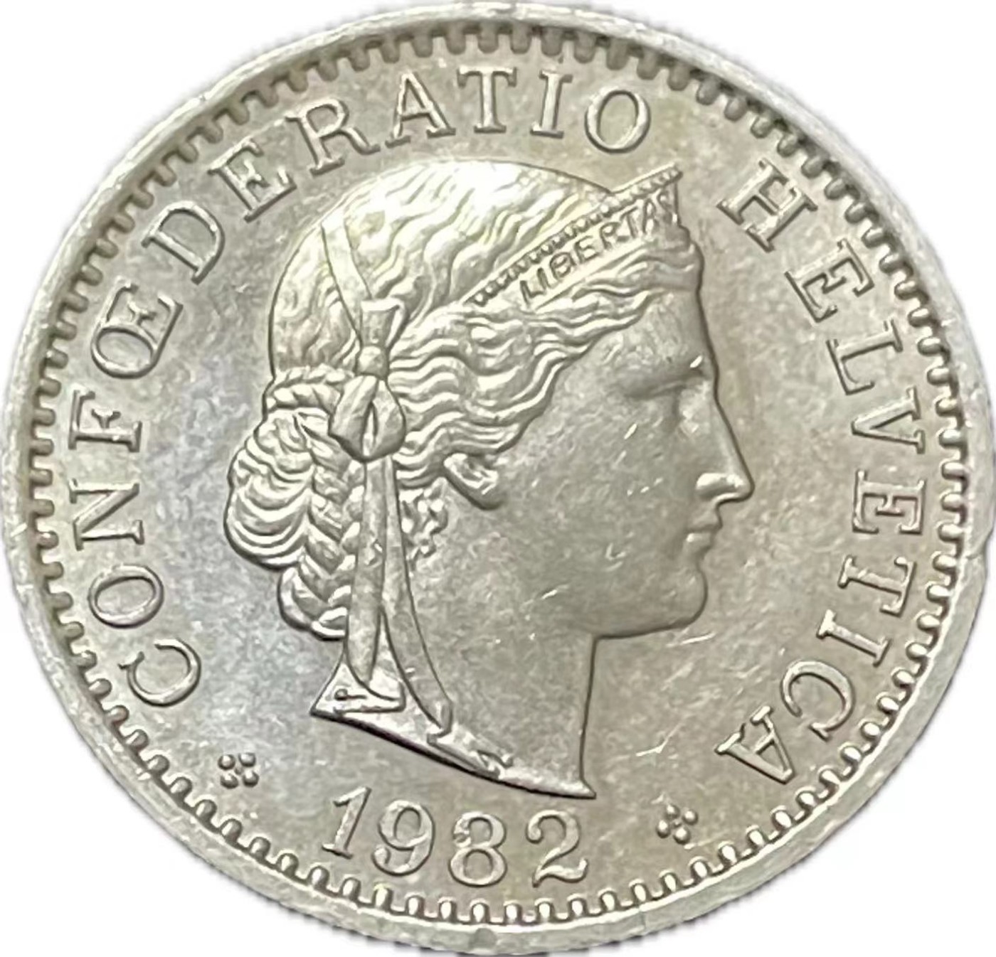 神仙姐姐散币好品专场第二十一期（无佣金满邮自动发出 1982 年瑞士 20 生丁