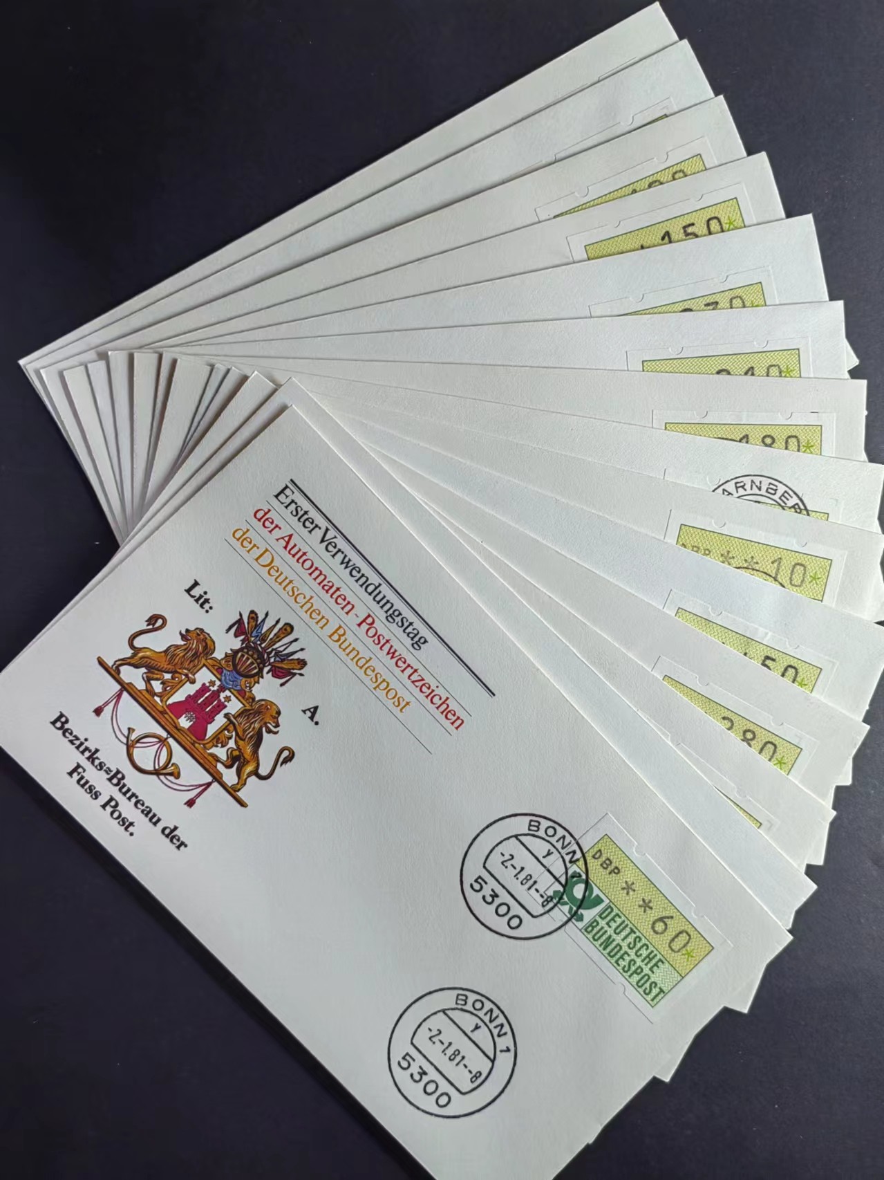 多国邮品✌（拍卖场）精品🔥专场 第五十场 德国城徽套票（14封不同的城徽+不同面值电子票）