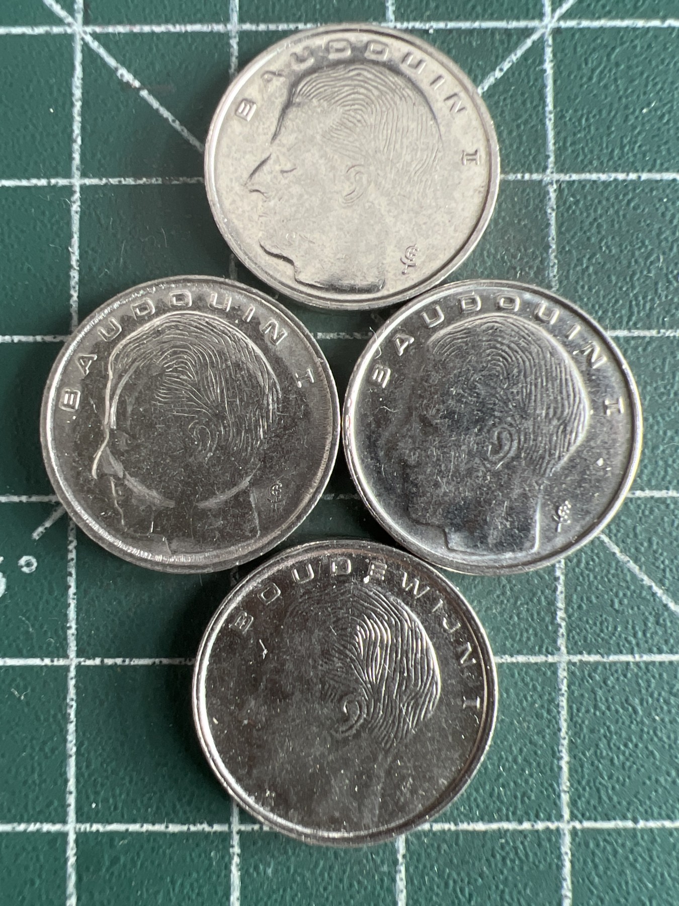 第537期  硬币专场 （无押金，捡漏，全场50包邮，偏远地区除外，接收代拍业务） 比利时1F 四枚