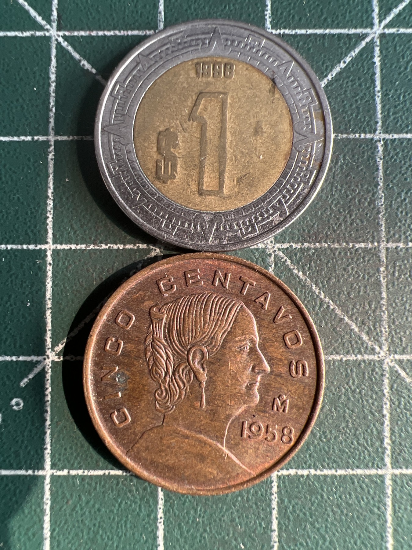 第556期 硬币专场 （无押金，捡漏，全场50包邮，偏远地区除外，接收代拍业务） 墨西哥2枚