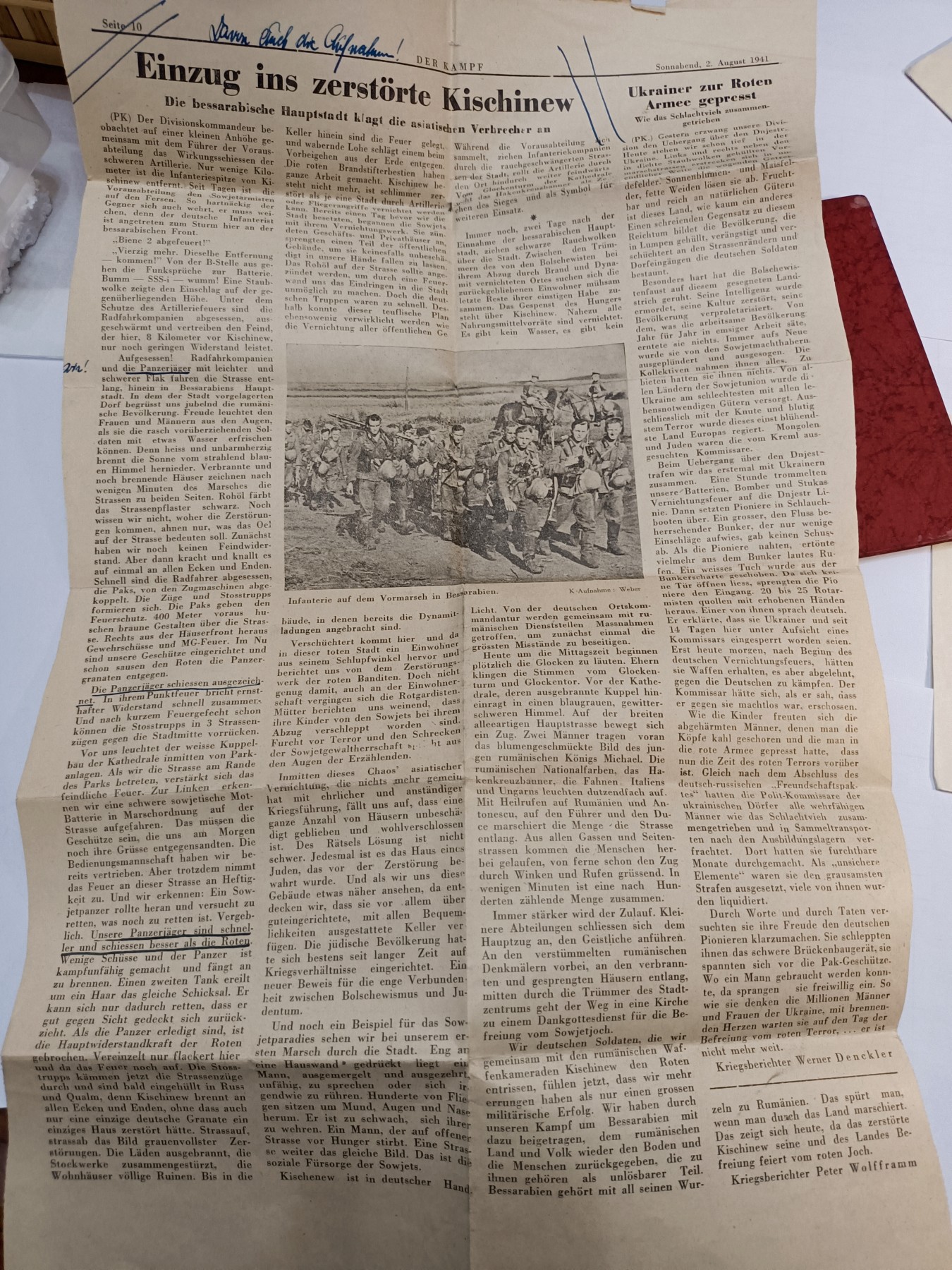 阿娜斯塔西亚军事题材拍卖第五期 Third Reich1940原品信件，带手写信，老报纸等