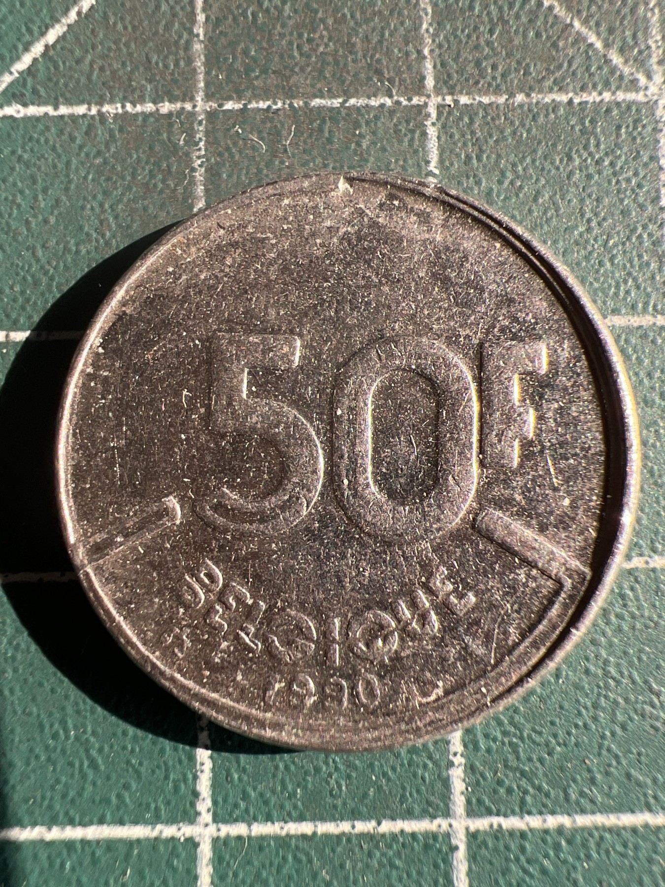 第536期  硬币专场 （无押金，捡漏，全场50包邮，偏远地区除外，接收代拍业务） 比利时 50F