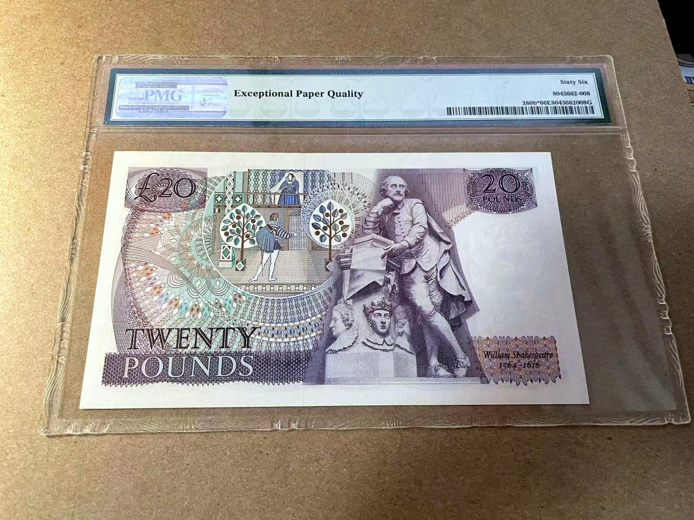 【Blue Auction】✨世界纸币精拍第438期【精】 【补号】英国 D序列1970-80年20镑 PMG66EPQ 