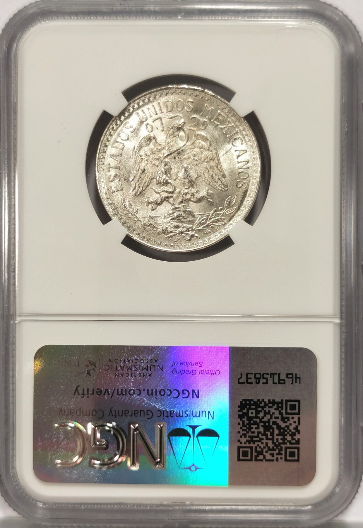 博洋堂世界钱币拍卖第066期（全场包邮） NGC MS66 墨西哥1944年50分鹰洋银币，麦稀奇所见最高分