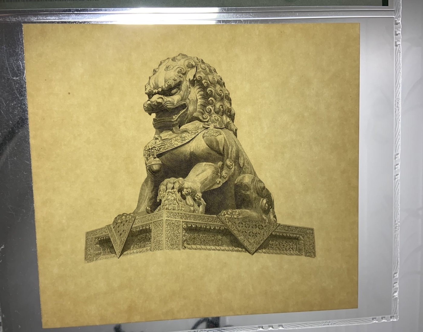 收藏联盟Quantum Auction 第327期拍卖  吴锦棠雕刻画春耕图和石狮子雕刻画两幅 PMG封装