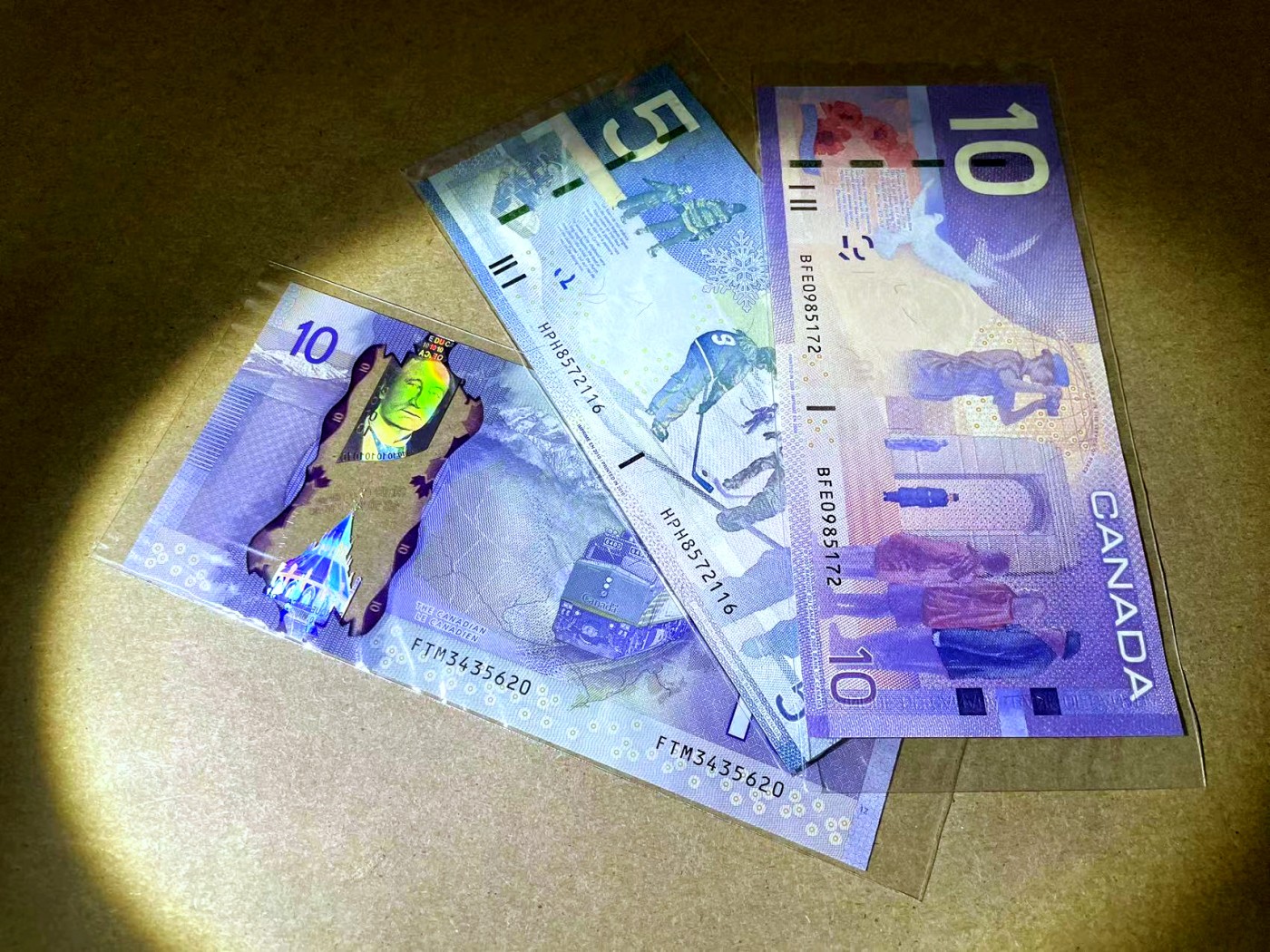 【Blue Auction】✨世界纸币精拍第438期【精】 【一组3张】加拿大 不同版本5-10元 全新UNC