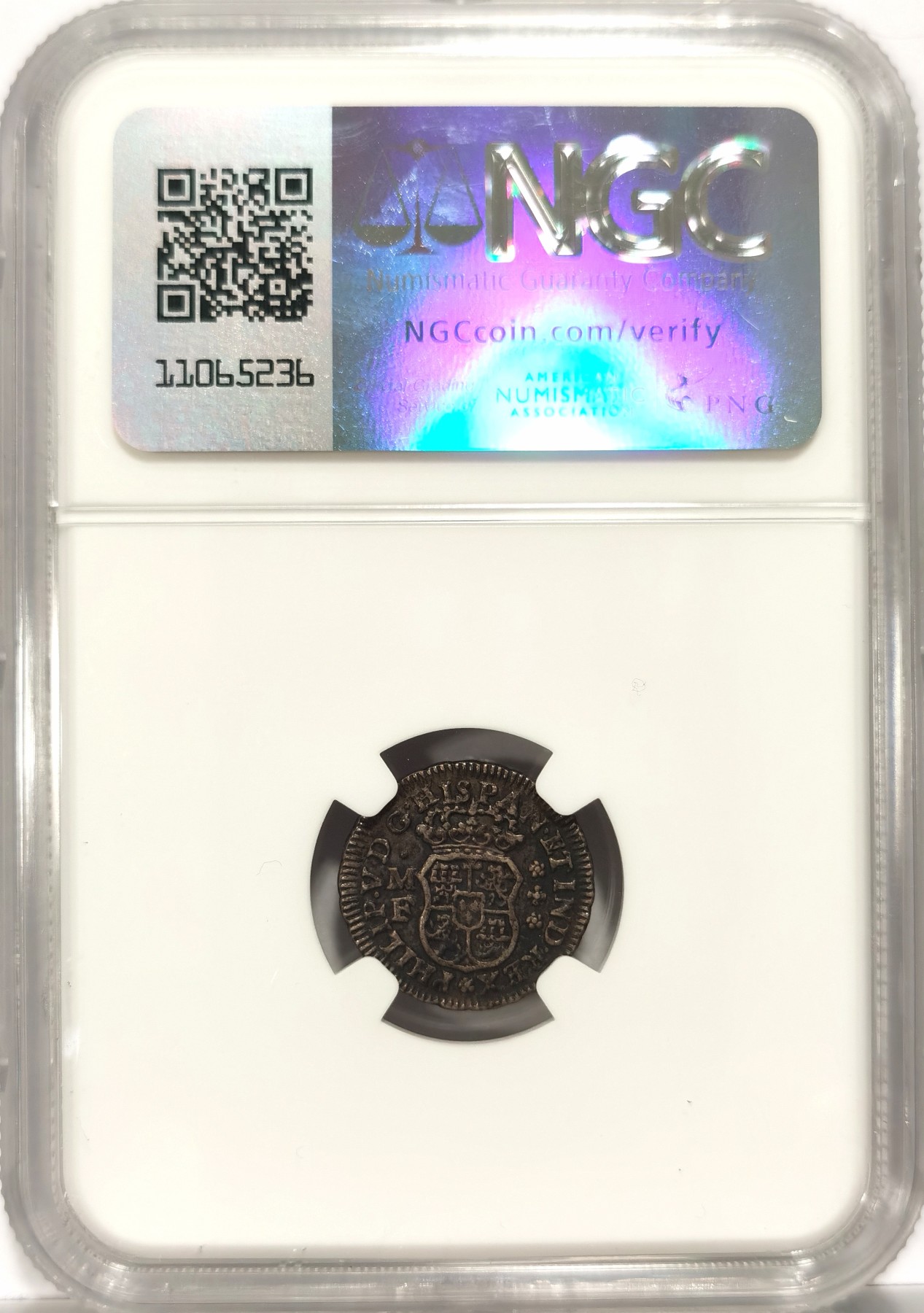 博洋堂世界钱币拍卖第066期（全场包邮） NGC AU 西属墨西哥1737年MO MF地球双柱1/2R，全深打全马齿，原味包浆