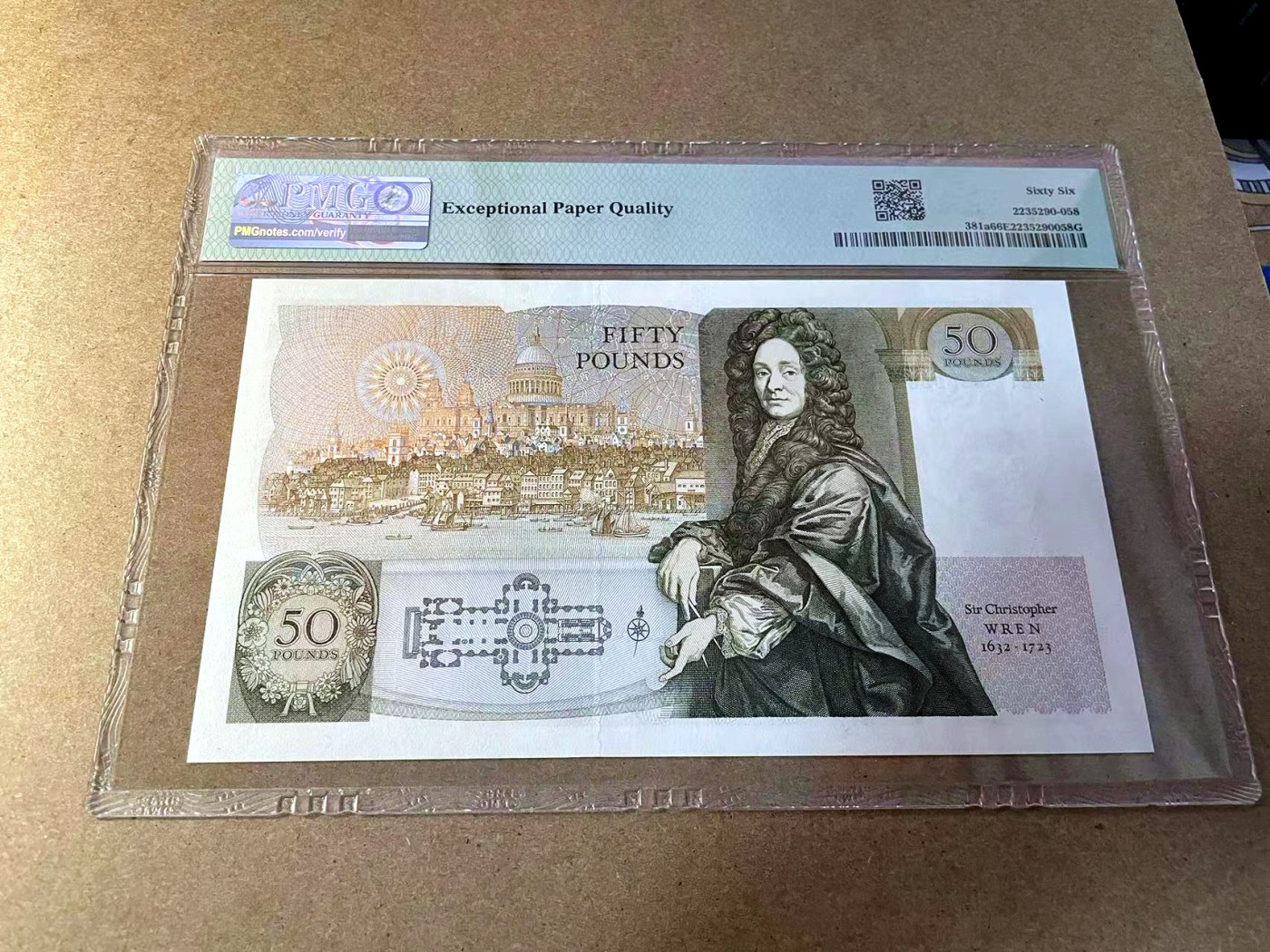 【Blue Auction】✨世界纸币精拍第438期【精】  【a版无47】英国 D序列1981-88年50镑 PMG66EPQ 