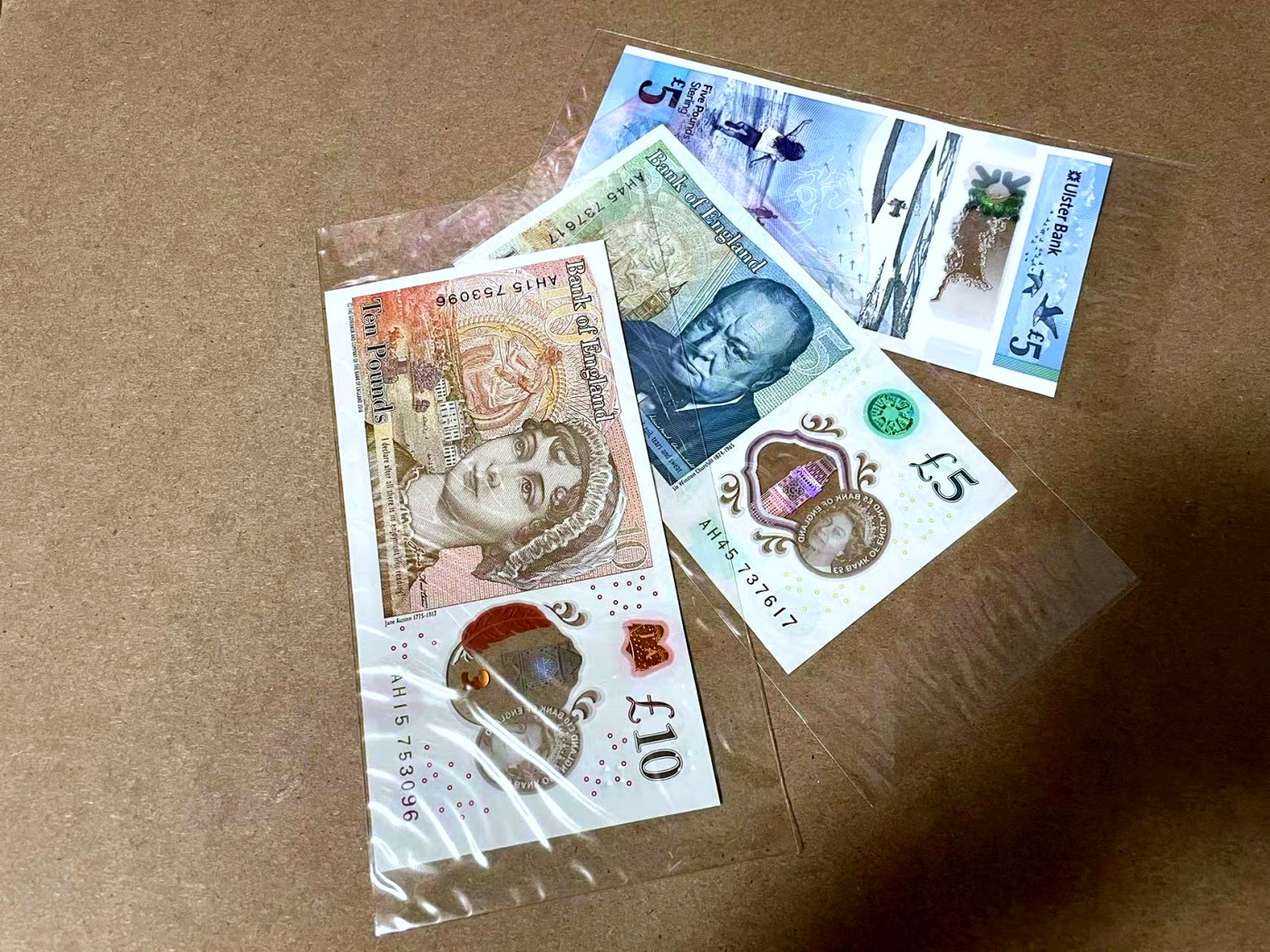 【Blue Auction】✨世界纸币精拍第438期【精】 【一组3张】英国 新版5-10镑&北爱尔兰 2018年5镑 全新UNC