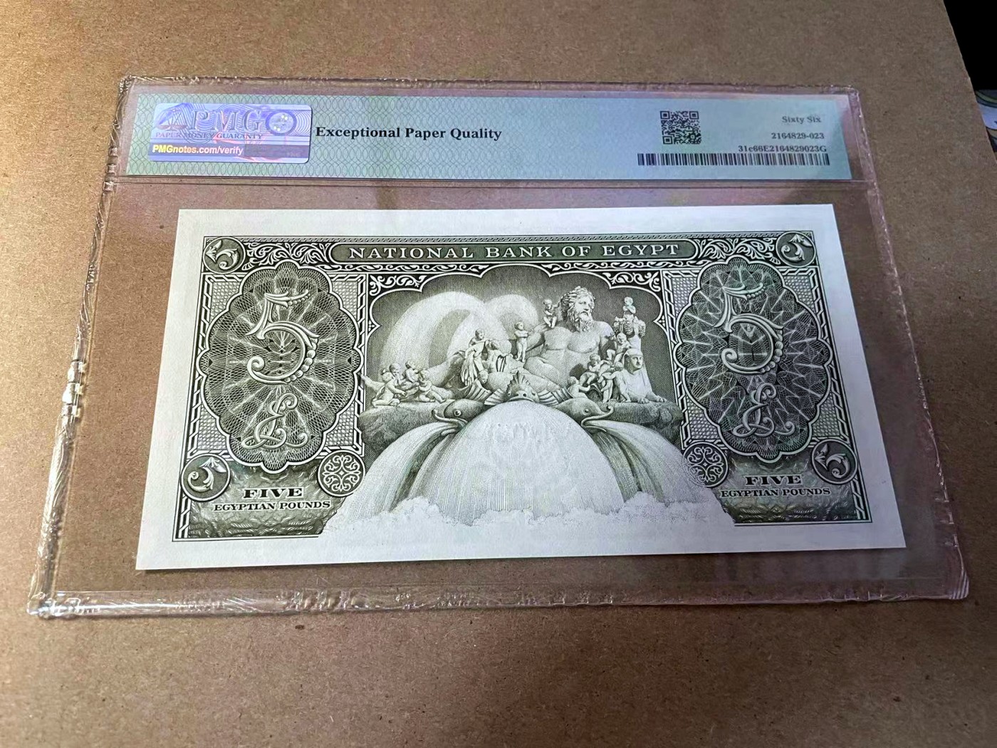 【Blue Auction】✨世界纸币精拍第438期【精】 【88尾】埃及 1957-59年 尼罗河神 PMG66EPQ 