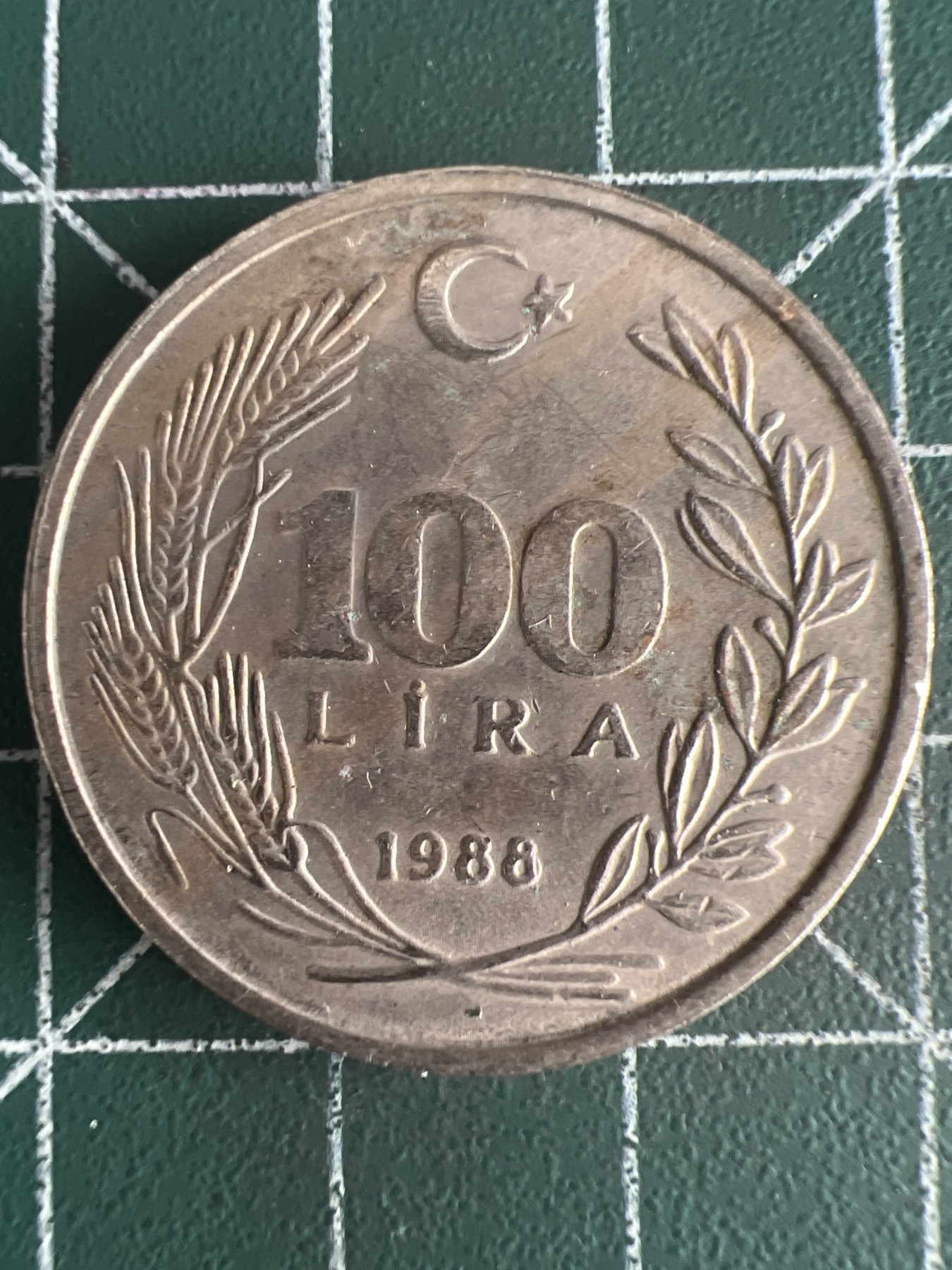 第591期 硬币专场 （无押金，捡漏，全场50包邮，偏远地区除外，接收代拍业务） 土耳其100里拉 1988年