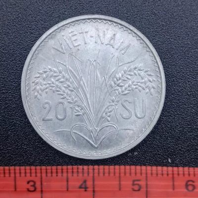 【淘币小摊】第二百六十九拍 散币场 满百包邮  每日一拍 每周一统一发货 可预留两周发货 - 越南1953年20SU铝币