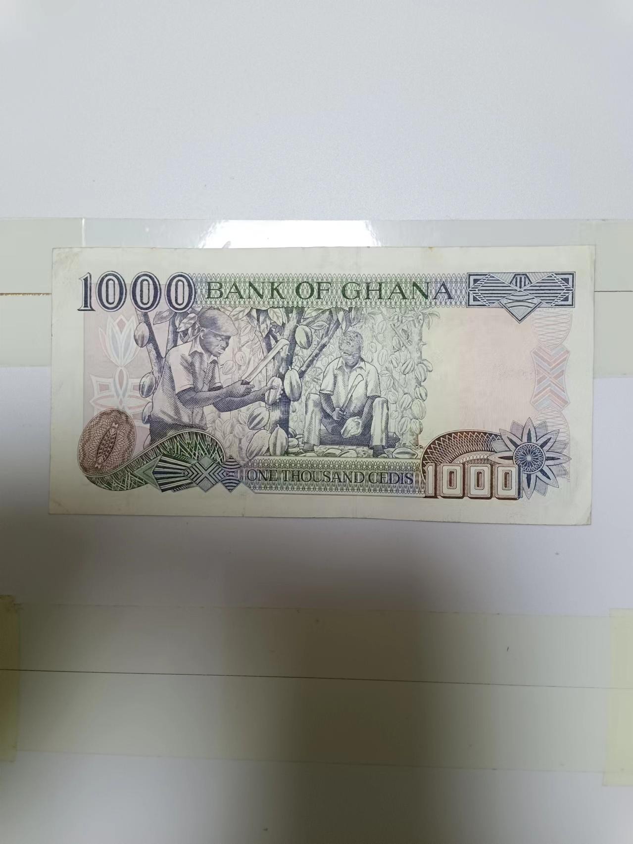 【20240304】非全新纸币第118场 加纳2003年1000塞地