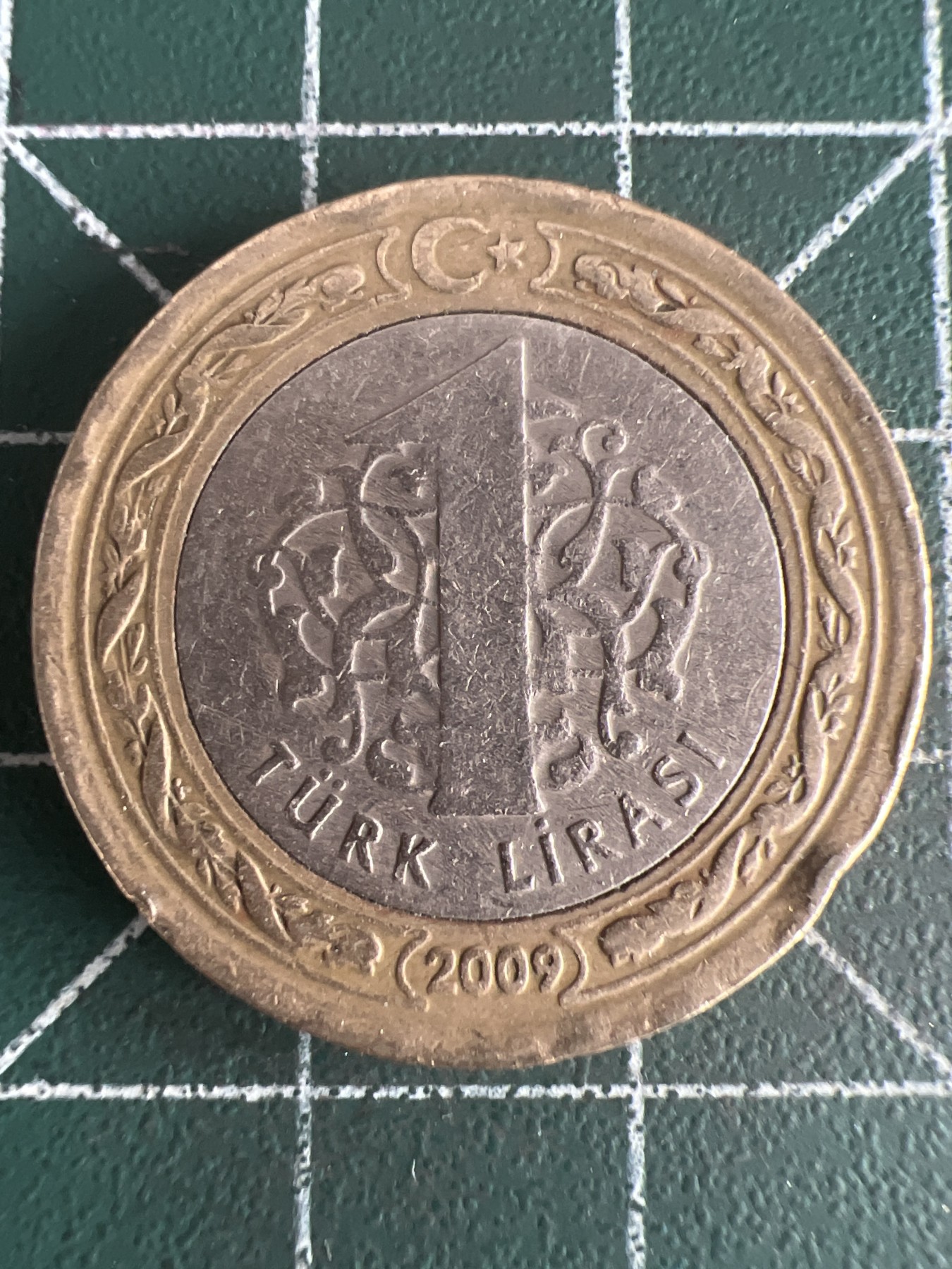第591期 硬币专场 （无押金，捡漏，全场50包邮，偏远地区除外，接收代拍业务） 土耳其1里拉 2009年