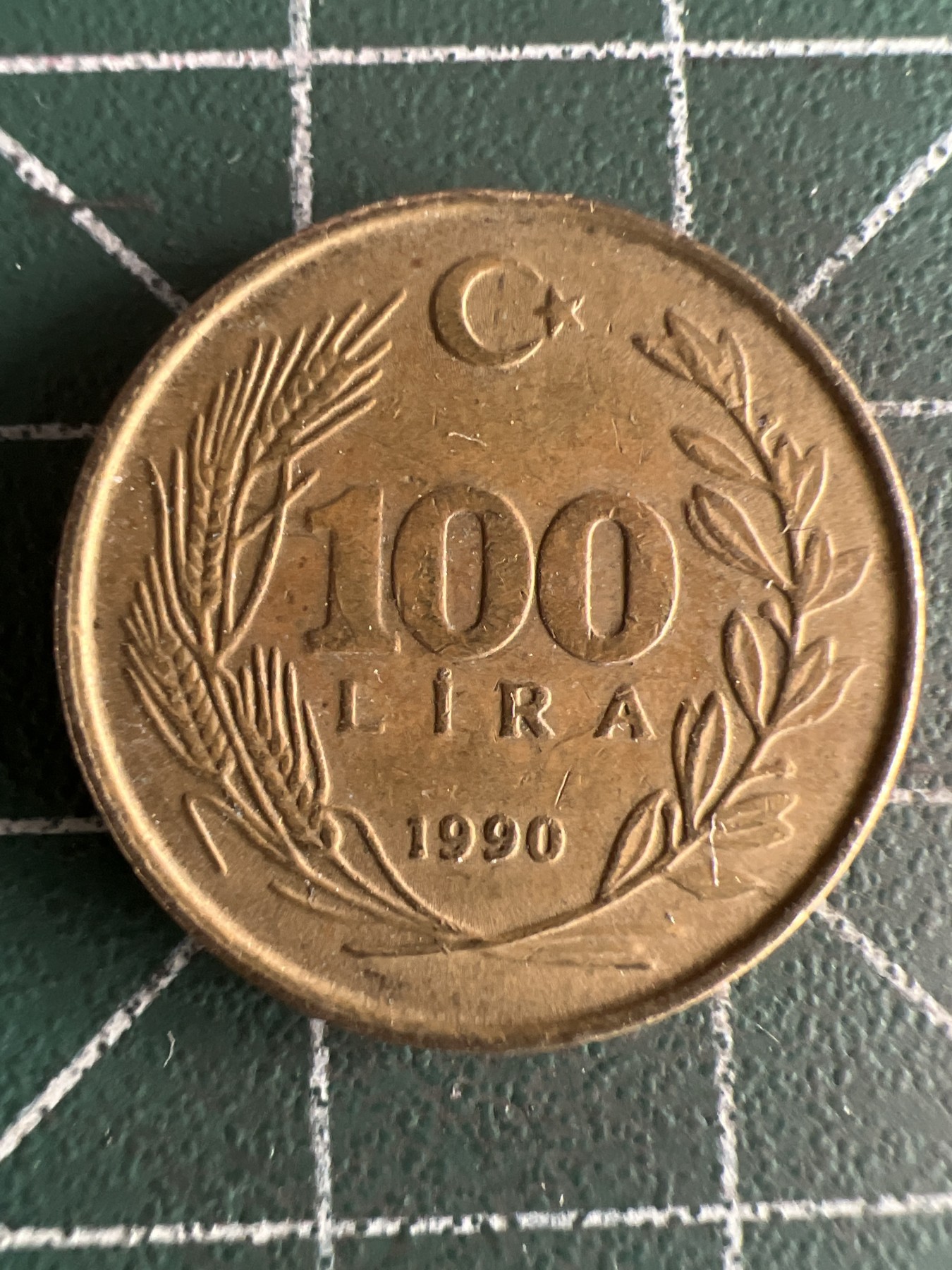 第538期  土耳其硬币专场 （无押金，捡漏，全场50包邮，偏远地区除外，接收代拍业务） 土耳其100里拉 1990年