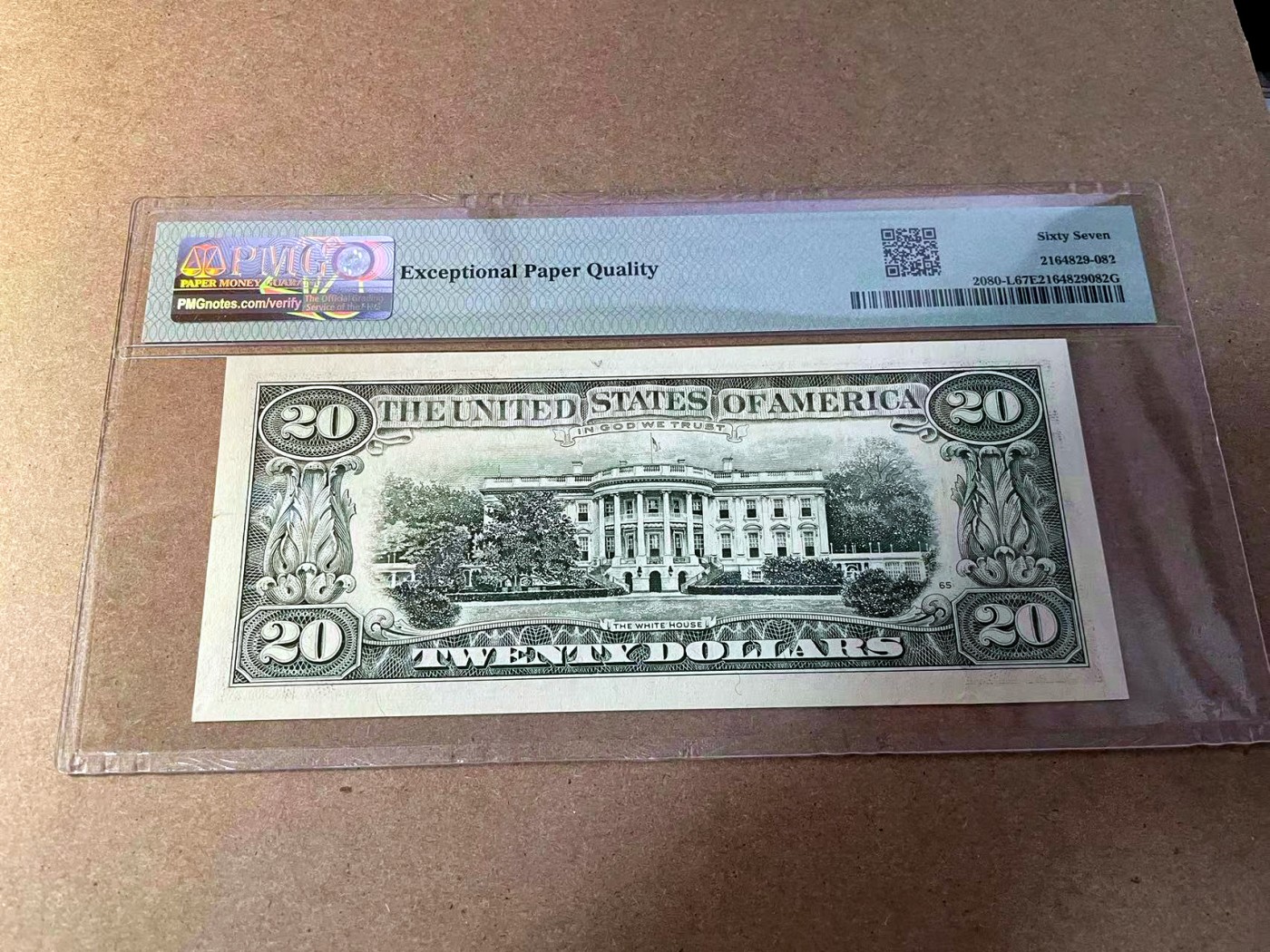 【Blue Auction】✨世界纸币精拍第438期【精】 美国 1993年20美金 PMG67EPQ 高分 