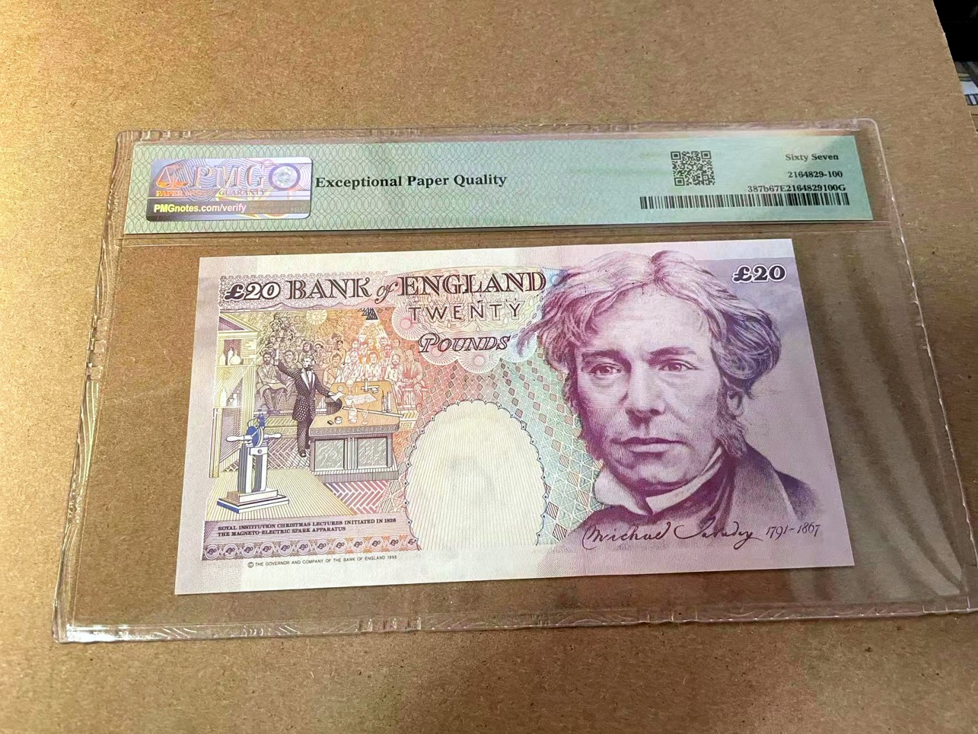 【Blue Auction】✨世界纸币精拍第438期【精】 英国 1999年20镑 PMG67EPQ 
