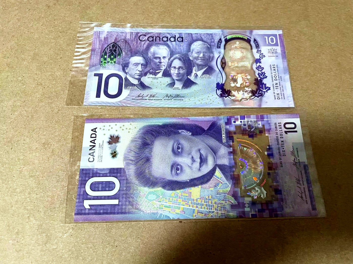 【Blue Auction】✨世界纸币精拍第438期【精】 【一组2张 含FTW首发冠】加拿大 2017-2018年10元 全新UNC