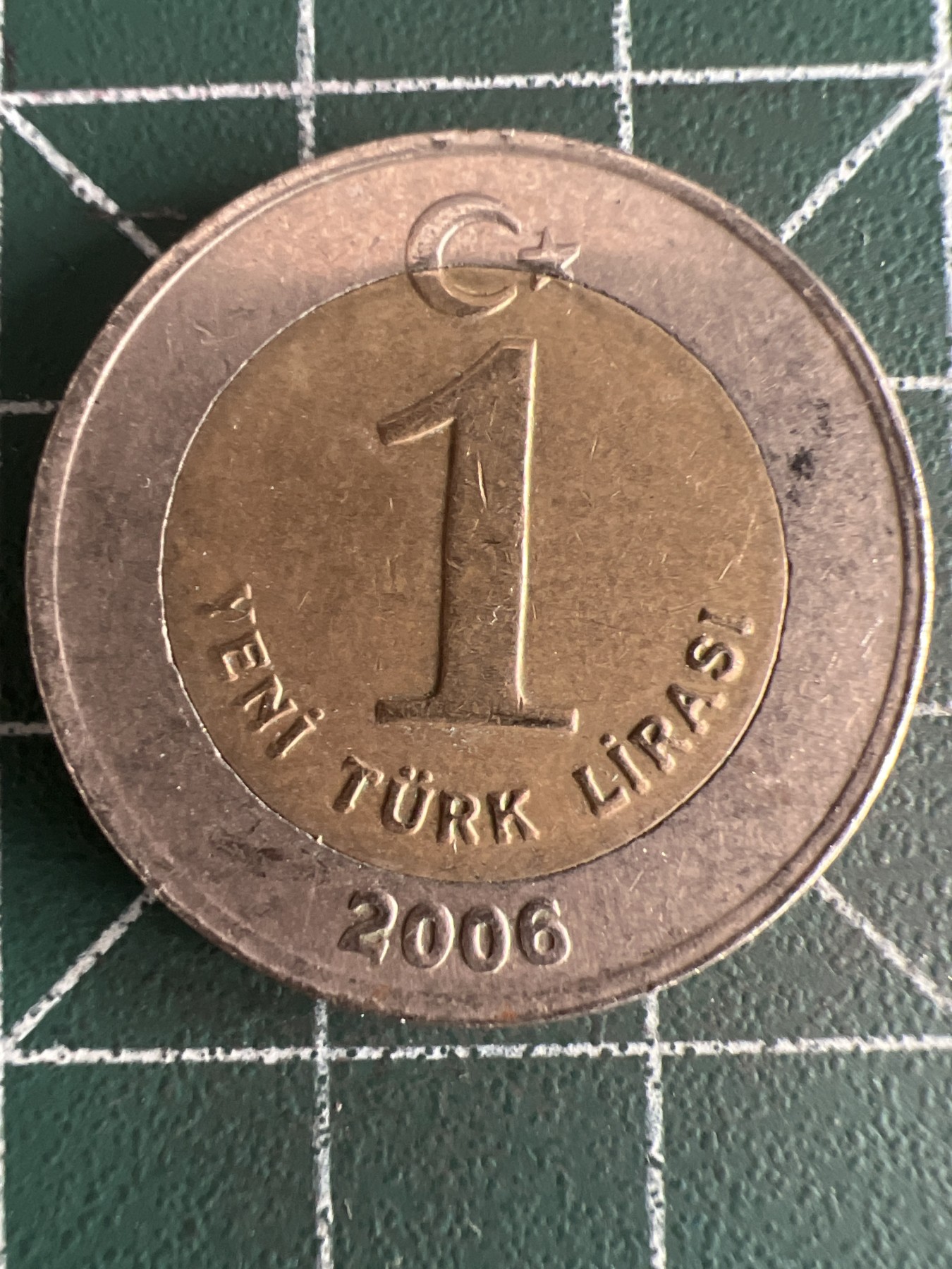 第573期 硬币专场 （无押金，捡漏，全场50包邮，偏远地区除外，接收代拍业务） 土耳其1里拉 2006年