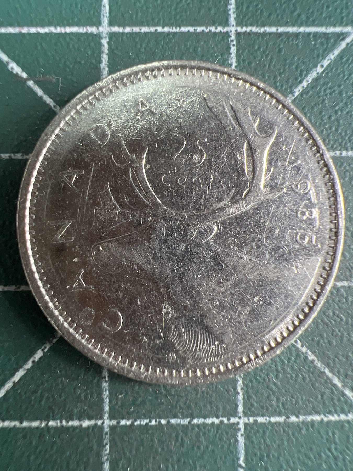 第539期  硬币专场 （无押金，捡漏，全场50包邮，偏远地区除外，接收代拍业务） 加拿大青年25分 1985年