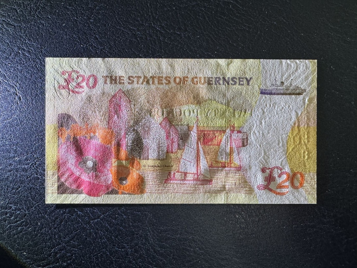 收藏联盟Quantum Auction 第327期拍卖  格恩西岛2018年20镑一战结束100周年纪念钞 品相全新UNC 号码无4百位号