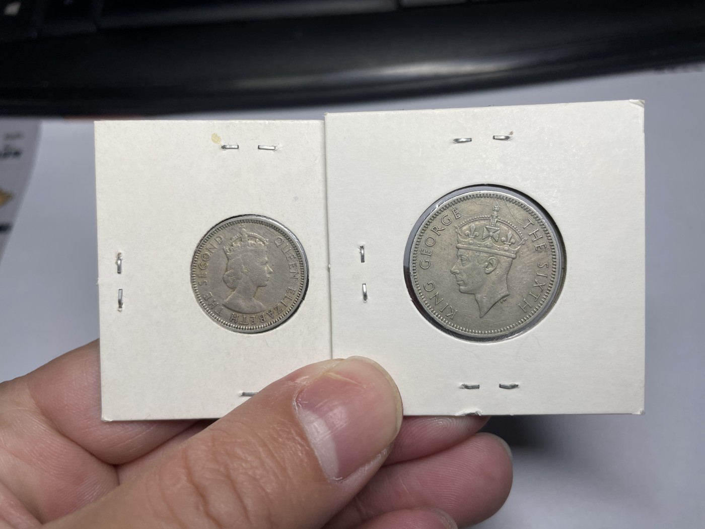 集古藏今回流外币2024年第一场 50年份英属马来西和婆罗洲2枚