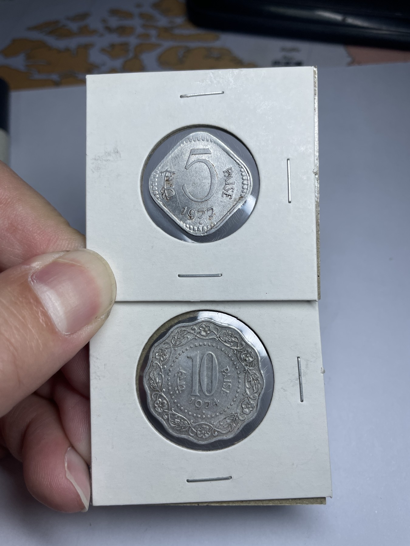 集古藏今回流外币2024年第一场 70年代印度5、10派沙