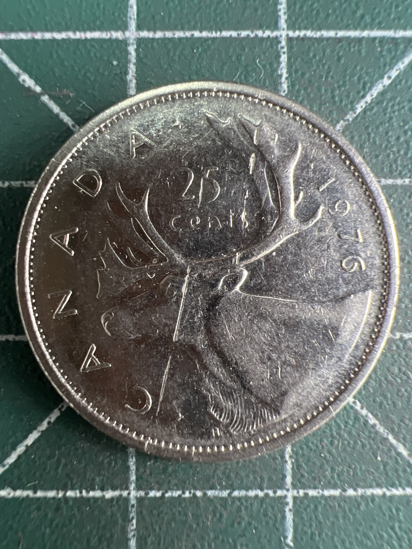 第539期  硬币专场 （无押金，捡漏，全场50包邮，偏远地区除外，接收代拍业务） 加拿大青年25分 1976年