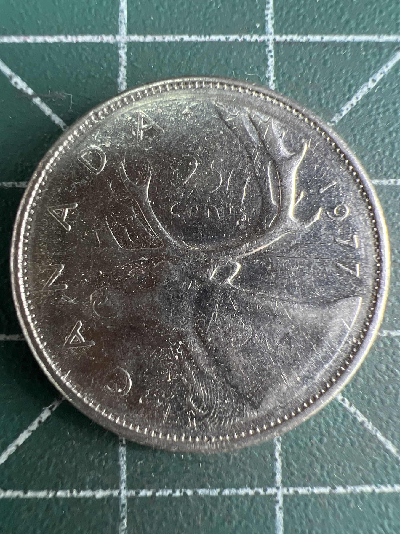 第539期  硬币专场 （无押金，捡漏，全场50包邮，偏远地区除外，接收代拍业务） 加拿大青年25分 1977年