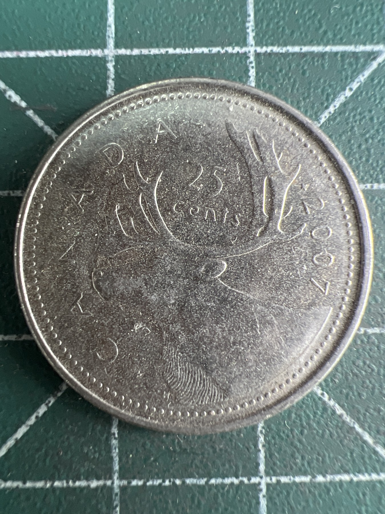 第539期  硬币专场 （无押金，捡漏，全场50包邮，偏远地区除外，接收代拍业务） 加拿大老年25分 2007年